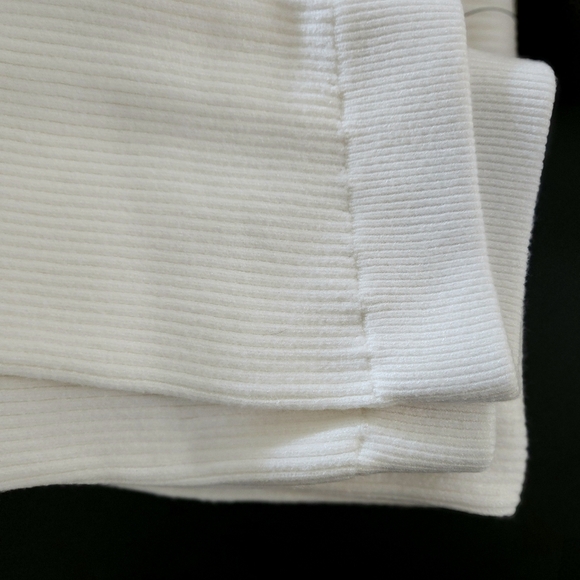 Lulus Sweater Pants - Cabincire BRAND NEW Ivory Ribbed Knit High Rise Wide Leg - Picture 8 of 11
